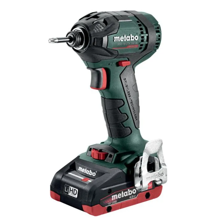 Metabo SSD 18 LTX 200 BL Cordless Impact Driver Kit - High-Performance Brushless Precision 1