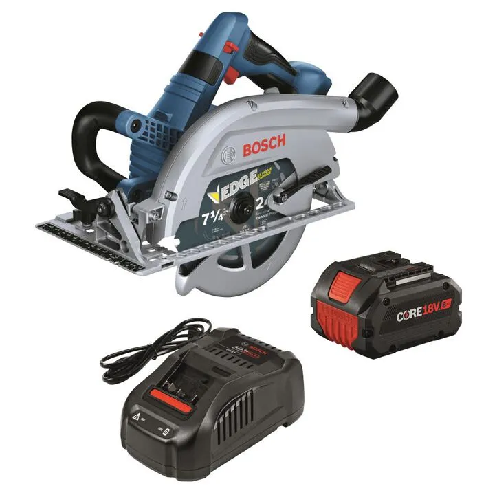 Bosch PROFACTOR 18V 7-1/4in Circular Saw Blade Left Kit with 1 CORE18V 8Ah Performance Battery (US Authorized Version)