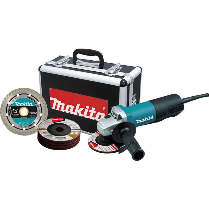 Makita 4-1/2-Inch Angle Grinder with Heavy-Duty Aluminum Case
