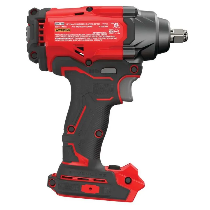 CRAFTSMAN V20 1/2 Inch Drive Brushless Impact Wrench (Bare Tool) 3