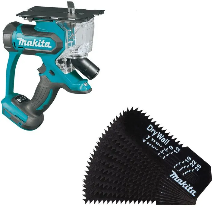 Makita 18V LXT Cordless Cut-Out Saw (Bare Tool) with 10-Pack HCS Blade Bundle