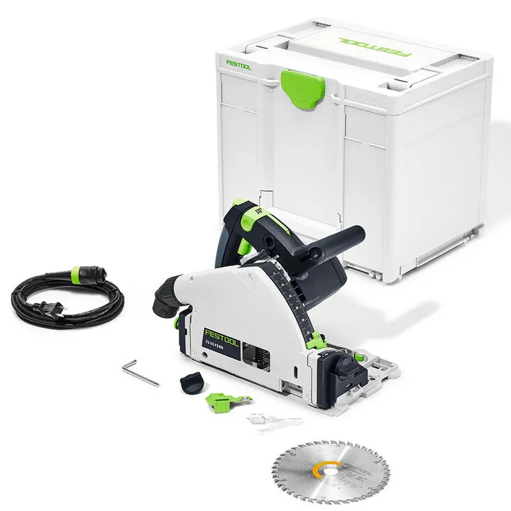 Festool 6 1/4in TS 55 FEQ-F-Plus Plunge Cut Track Saw - Professional Precision System