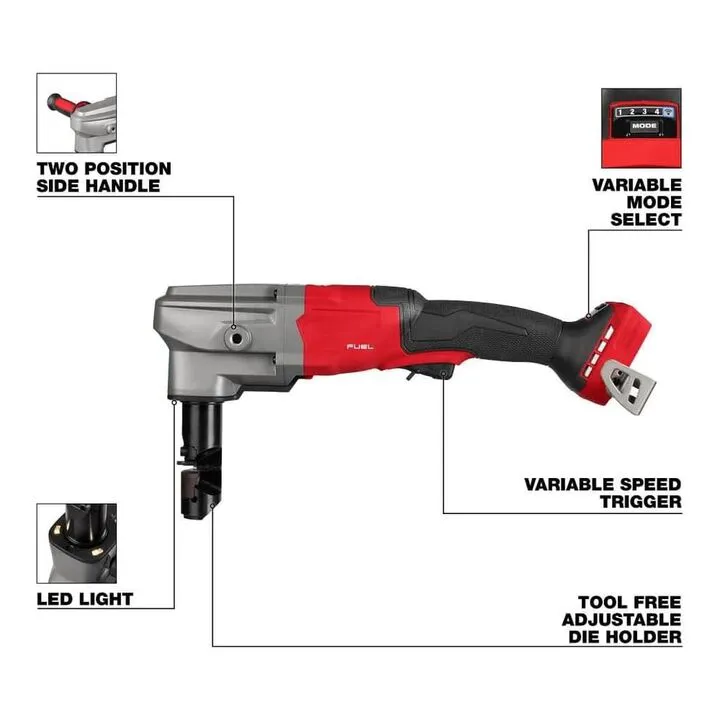 Milwaukee M18 FUEL 10 Gauge Nibbler with REDLITHIUM XC8.0 Battery Pack 2