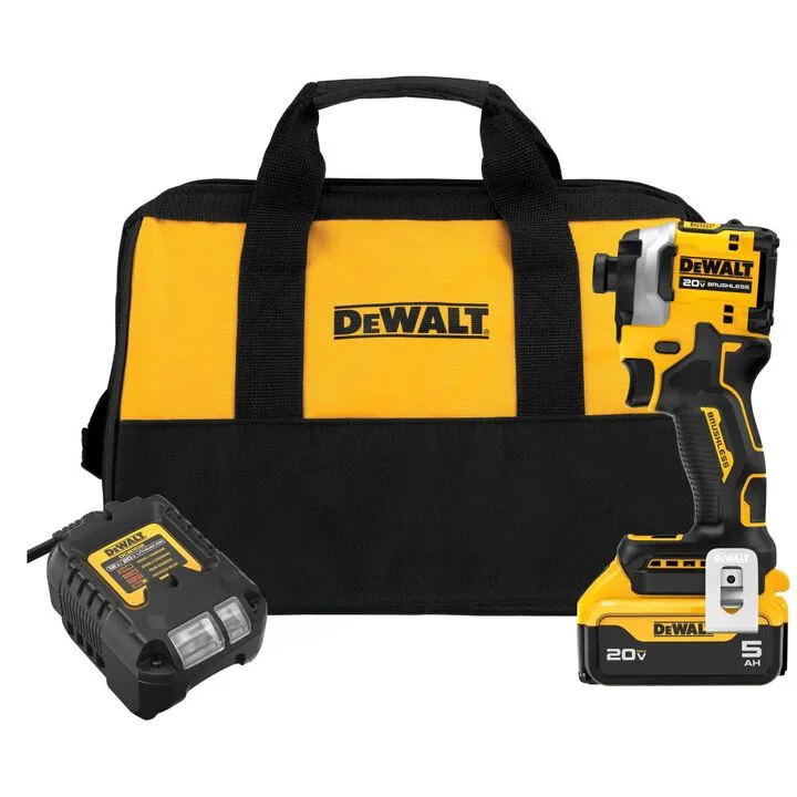 DEWALT 20V MAX Cordless Impact Driver and 4.5-5 Inch Grinder Professional Combo Kit 8