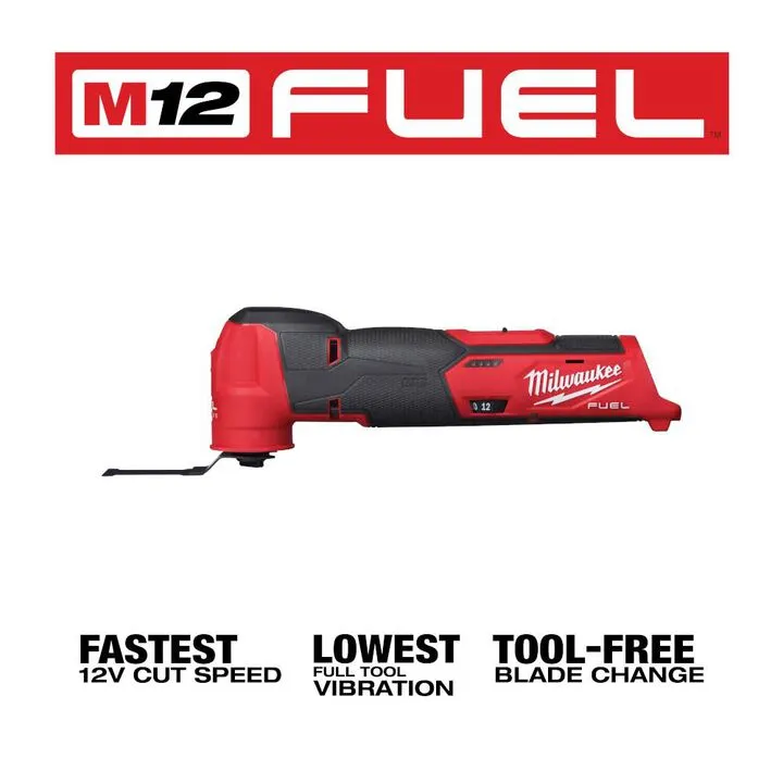Milwaukee M12 Oscillating Multi-Tool Bundle: Includes 2Ah & 4Ah Batteries for Extended Runtime 2