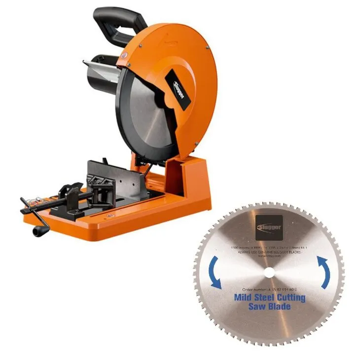 Fein 14-Inch Metal Cutting Chop Saw and Steel Cutting Blade Professional Bundle
