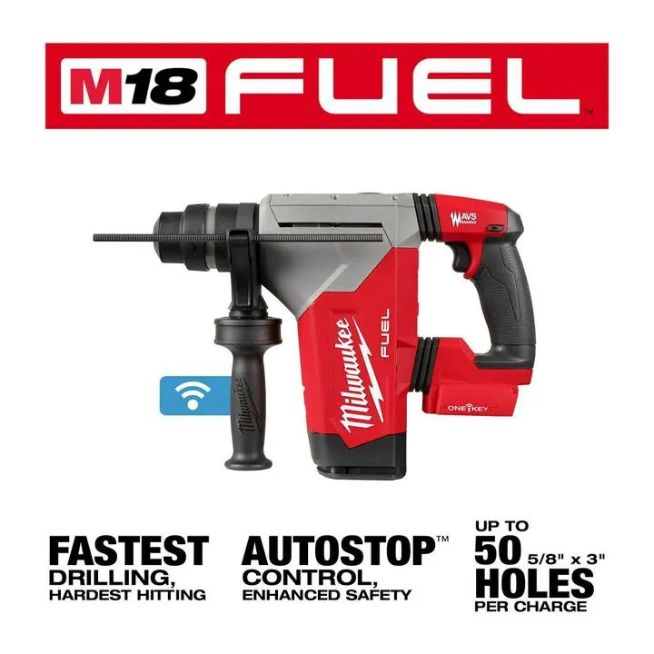Milwaukee M18 FUEL 1 1/8-inch SDS Plus Rotary Hammer with ONE-KEY (Bare Tool) 2