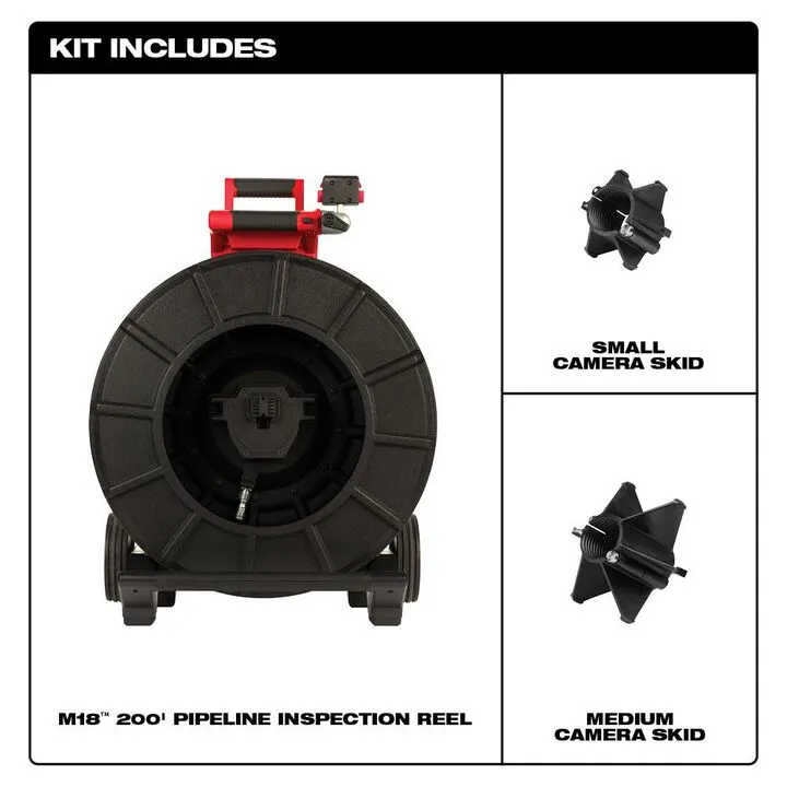 Milwaukee M18 200 ft Pipeline Inspection Reel (Bare Tool) 1