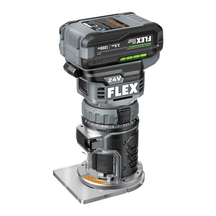 FLEX 24V Trim Router Stacked Lithium Kit - Professional Cordless Precision 1