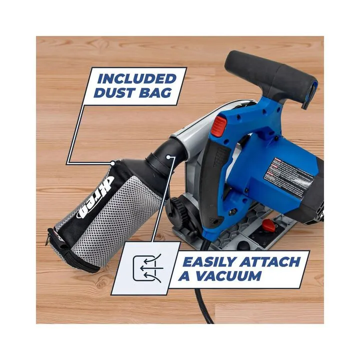 Kreg 120V 48T Adaptive Cutting System Plunge-Cut Track Saw & 62 Inch Guide Track Bundle 13