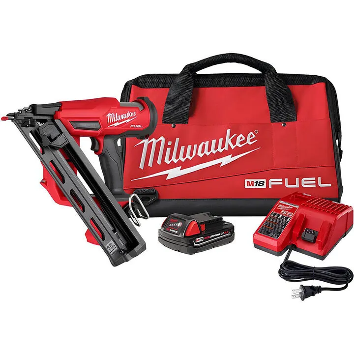 Milwaukee M18 FUEL 15 Gauge Finish Nailer Kit - Precision Cordless Performance