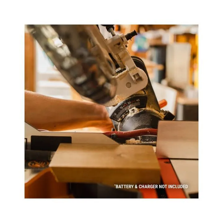 Worx 7.25 in Cordless Sliding Compound Miter Saw (Bare Tool) 2