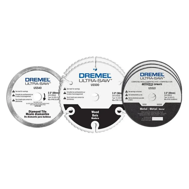 Dremel Ultra Saw 120V Compact Saw Tool Kit & 6-Piece Cutting Bundle 3