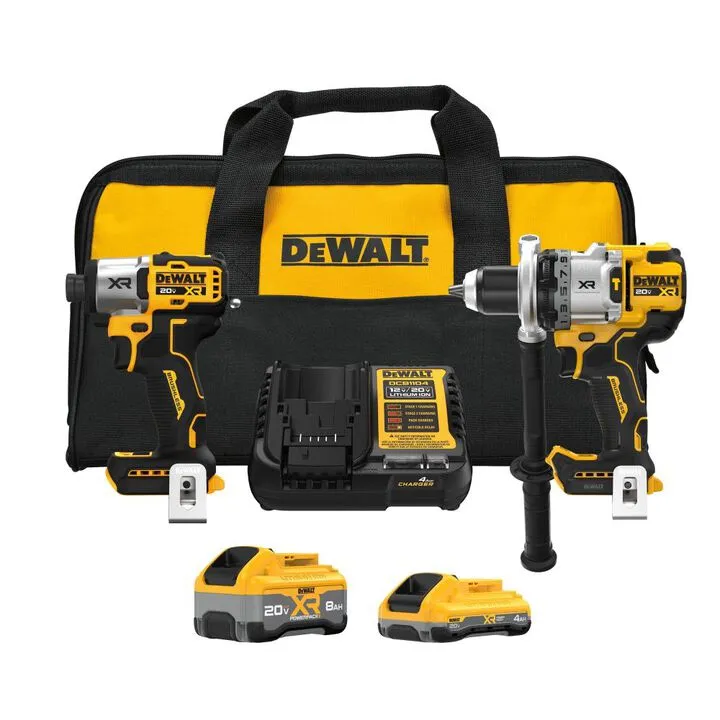 DEWALT 20V MAX XR 2-Tool Combo Kit with POWERPACK - High-Performance Professional Set