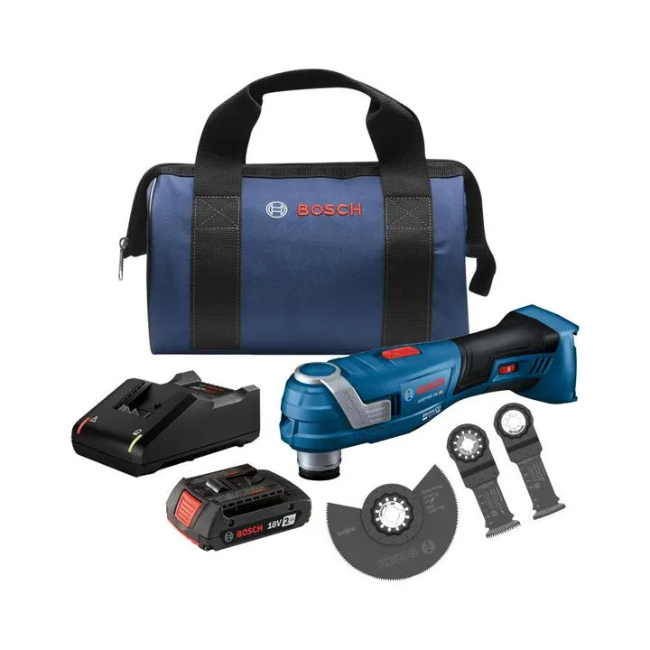 Bosch 18V Brushless StarlockPlus Oscillating Multi-Tool Kit with 2 Ah Battery