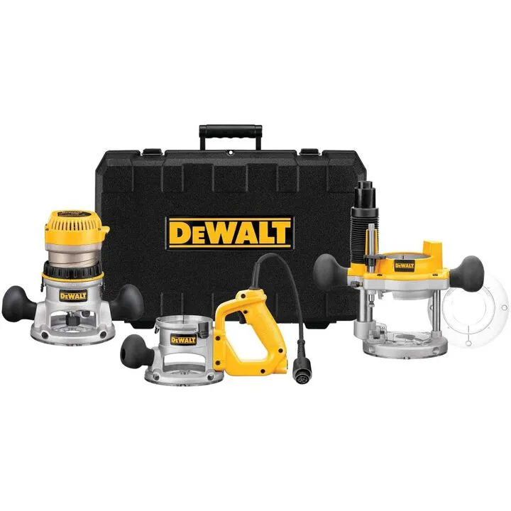 DEWALT 12 Amp 2-1/2 HP Plunge and Fixed Base Router - Professional Grade Performance