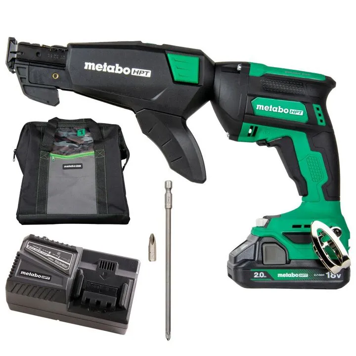 Metabo HPT 18V MultiVolt Cordless Drywall Screw Gun with Collated Screw Magazine