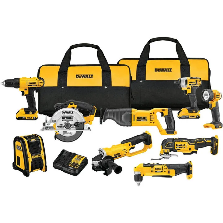 DEWALT 20V Max 10-Tool Combo Kit with Soft Case Bundle - Professional Grade Power Solutions 2