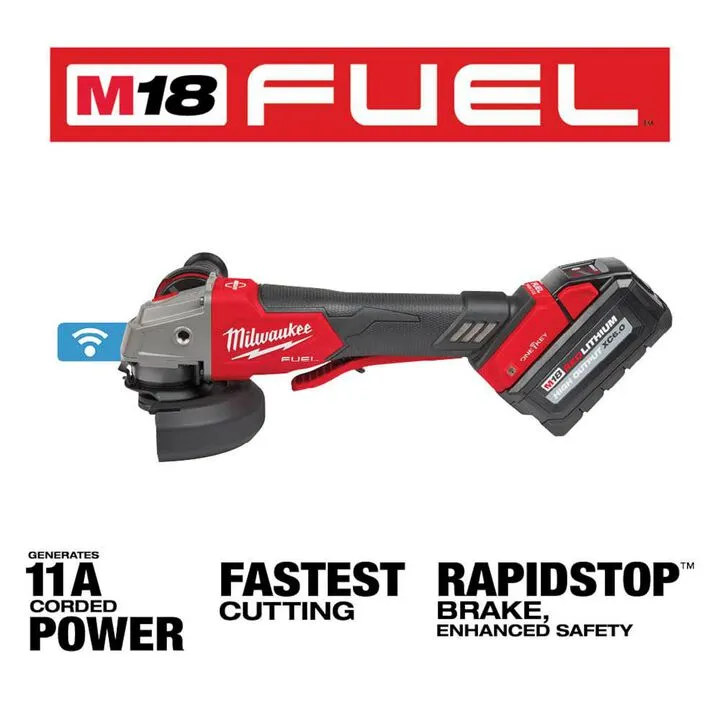 Milwaukee M18 FUEL 4-1/2 in. / 5 in. Braking Grinder with Paddle Switch - Complete Kit 2
