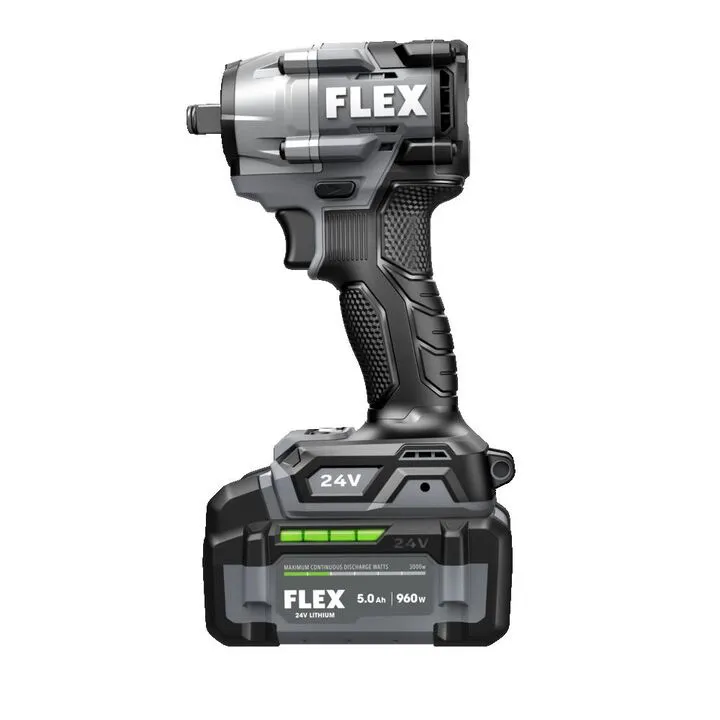 FLEX 24V Cordless 3/8 Inch Compact Impact Wrench Kit - Professional Grade Performance 2