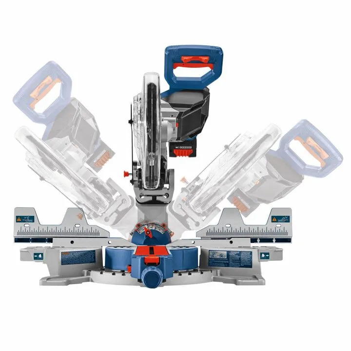 Bosch PROFACTOR 18V Surgeon 10in Dual Bevel Slide Miter Saw Kit - High-Performance Cordless Precision 3