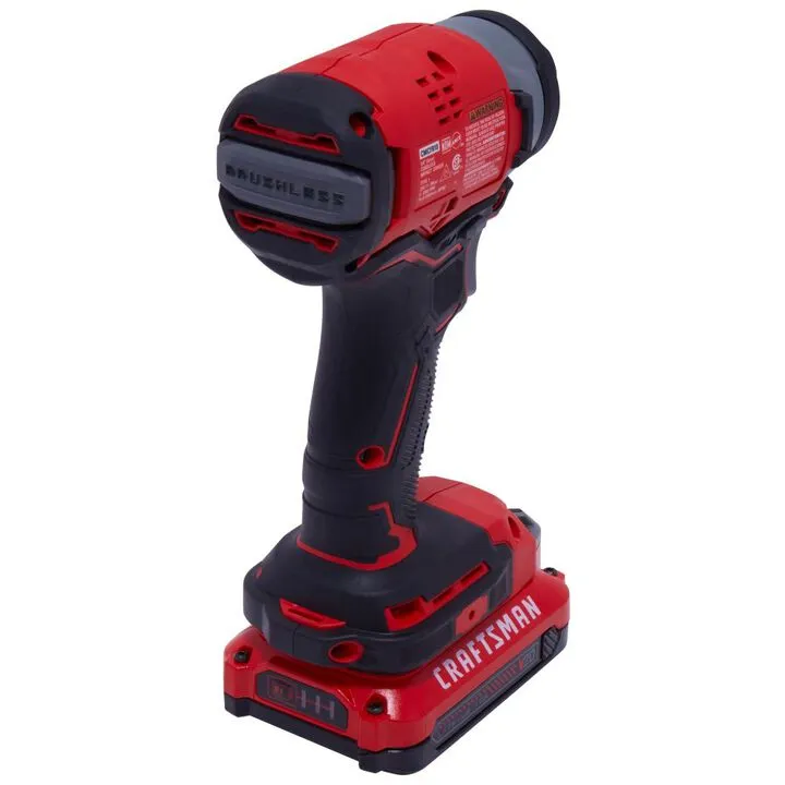CRAFTSMAN V20 Cordless Brushless 1/4 Inch Impact Driver 2-Battery Kit 2