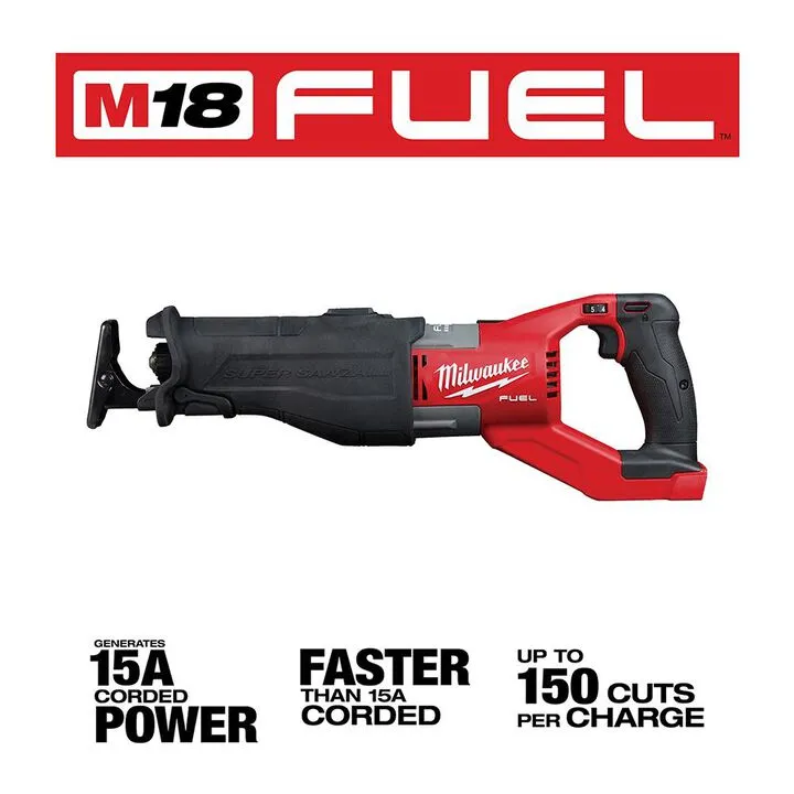 Milwaukee M18 FUEL SUPER SAWZALL (Bare Tool) - High-Performance Demolition Power 1