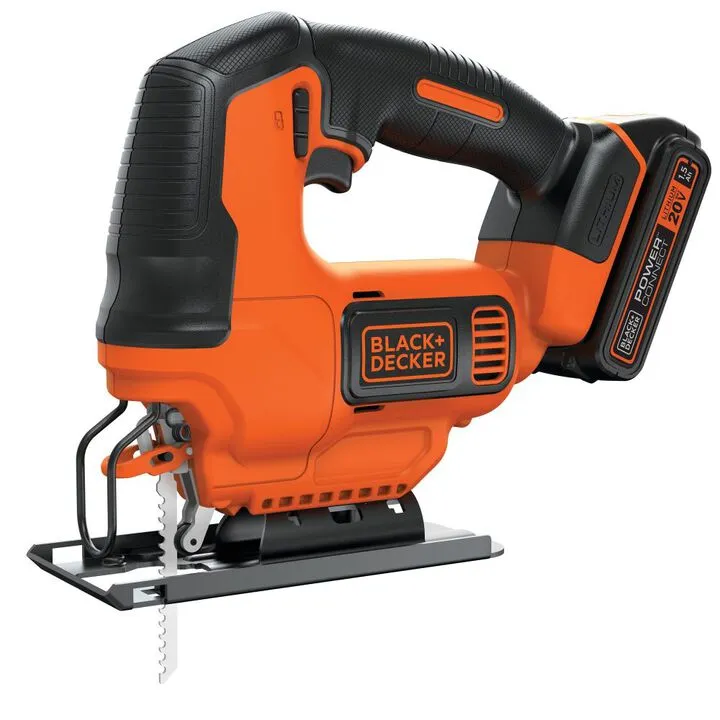 Black and Decker 20V MAX* POWERCONNECT Cordless Jigsaw Kit - Precision Cutting Performance