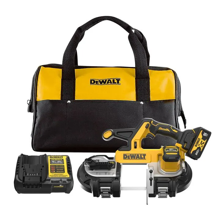 DEWALT 20V MAX* 3-1/4in Cordless Band Saw Kit - Professional Grade Metal Cutting 1
