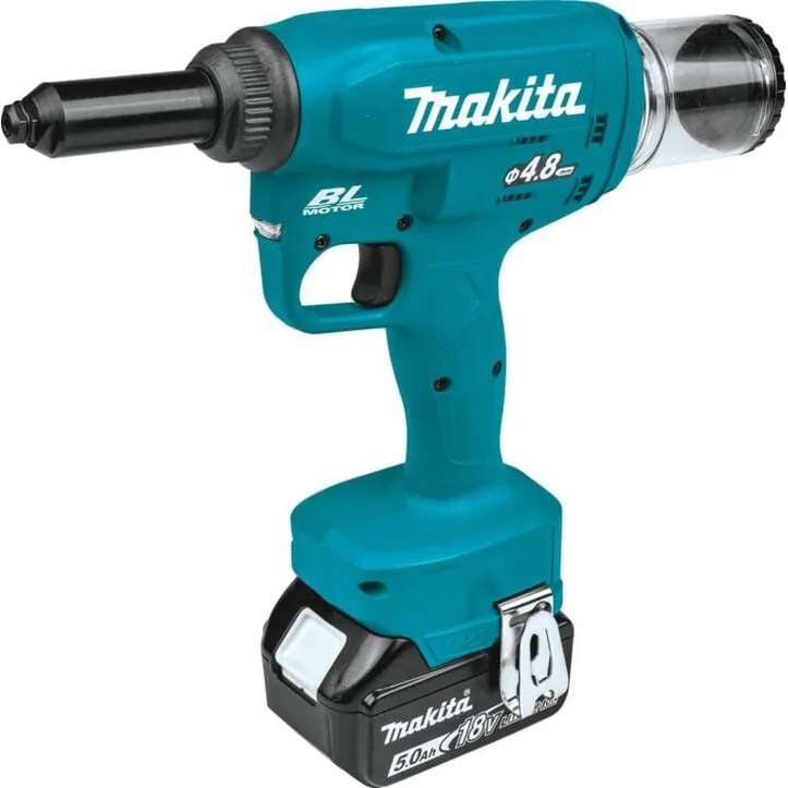 Makita 18V LXT Lithium-Ion Brushless 3/16in Cordless Rivet Tool Kit (5.0Ah) 3