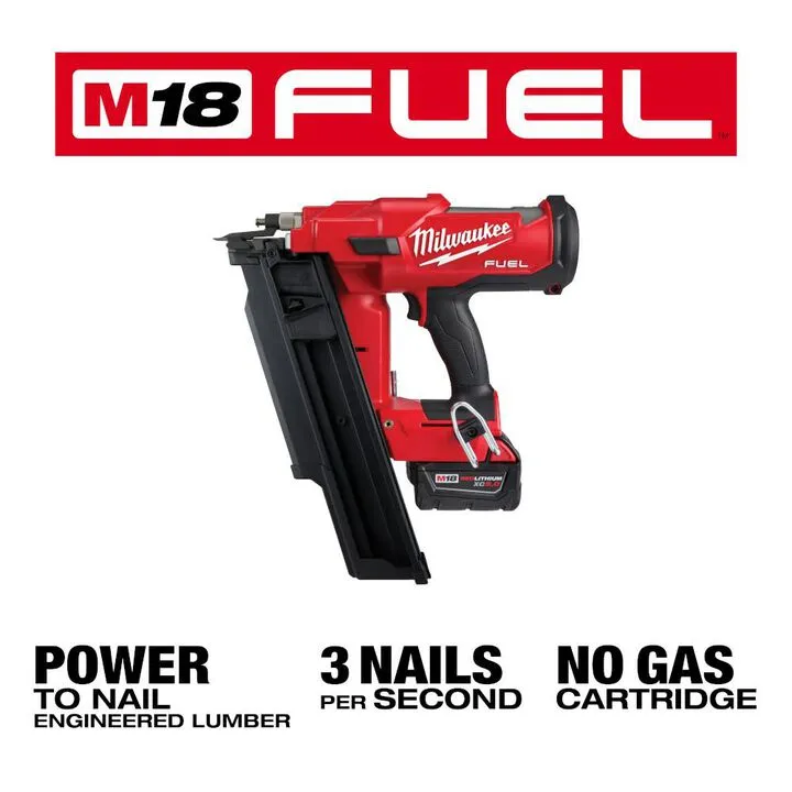 Milwaukee M18 FUEL 21 Degree Framing Nailer Kit - Professional Grade Cordless Power 3