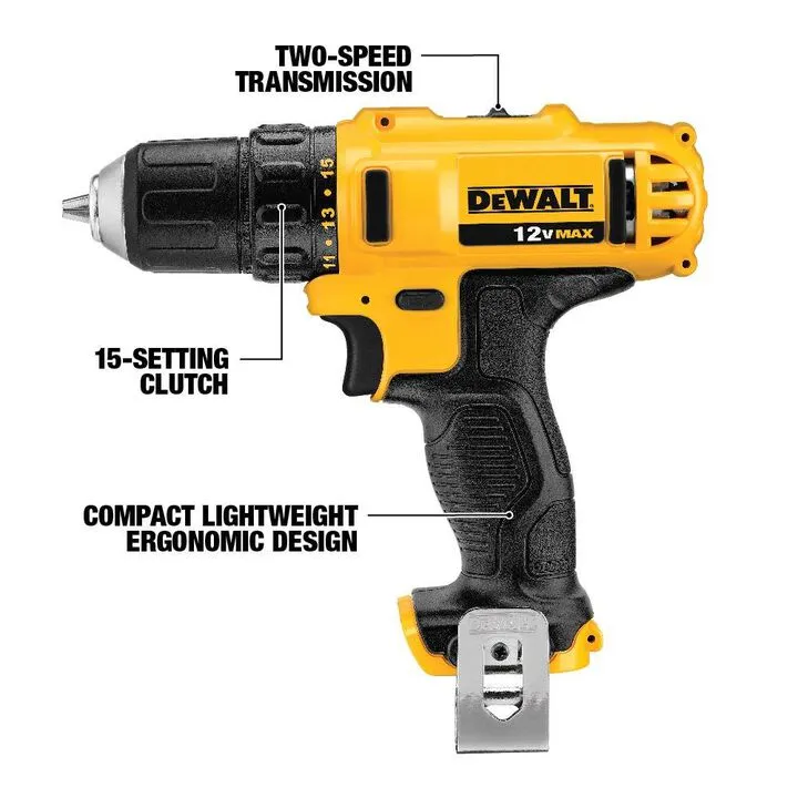 DEWALT 12V MAX Cordless 2-Tool Combo Kit - Precision & Portability 2