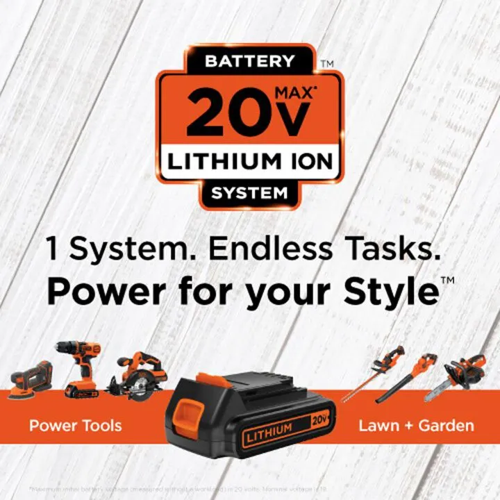 Black and Decker 20V MAX Lithium Drill Project Kit - Essential Home DIY Power Tool Set 3