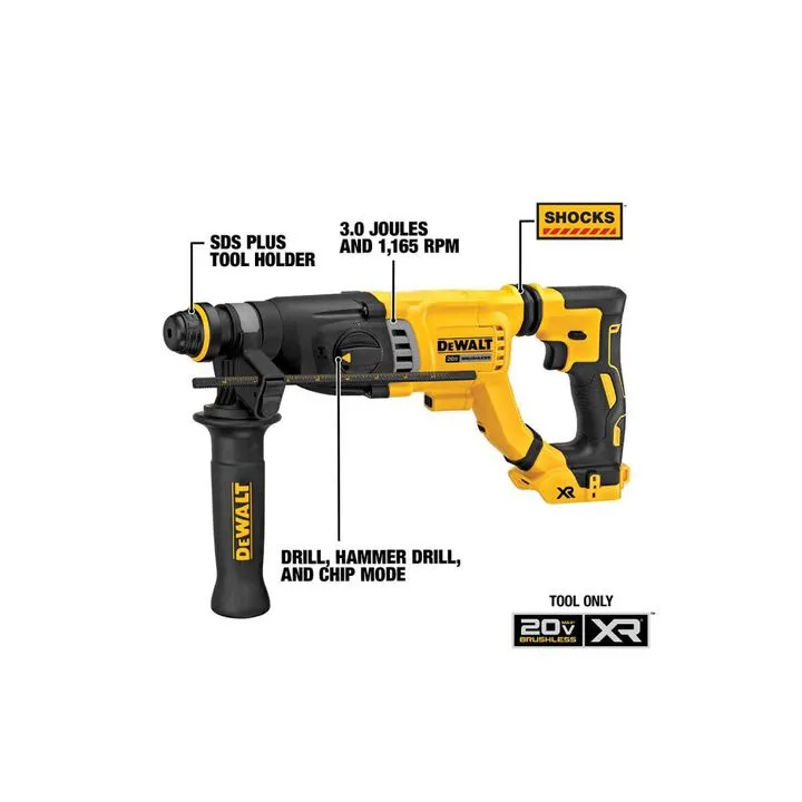 DEWALT 20V MAX 1 1/8in SDS PLUS Rotary Hammer (Bare Tool) 1