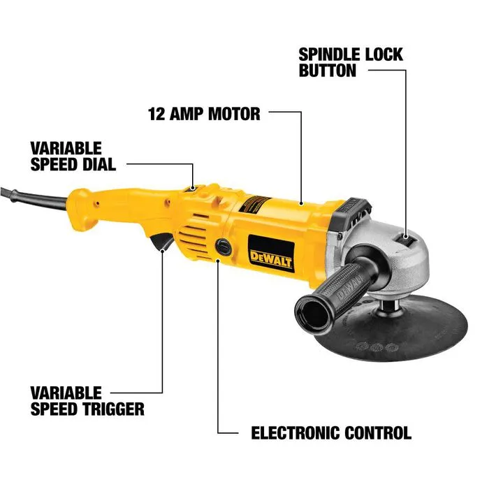 DEWALT 7-in/9-in Variable Speed Polisher - Professional Automotive Detailing Tool 1
