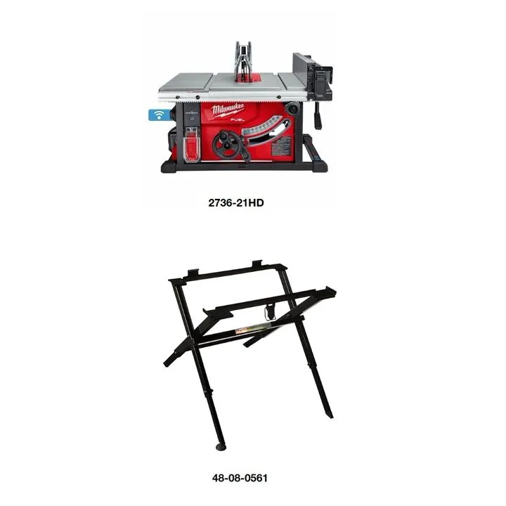 Milwaukee M18 FUEL Table Saw Kit with One-Key and Integrated Folding Stand Bundle 1