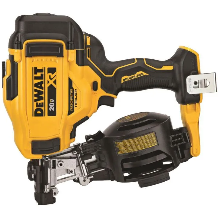 DEWALT 20V MAX 15-Degree Cordless Coil Roofing Nailer & 12V/20V Jobsite Bluetooth Speaker Bundle 1