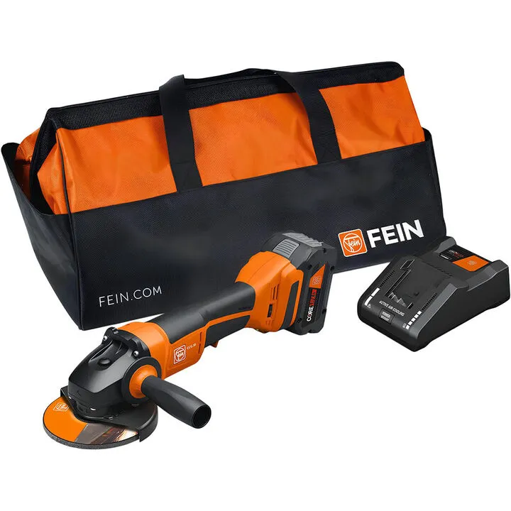 Fein 5in Paddle Switch Angle Grinder Kit - Professional Industrial Performance