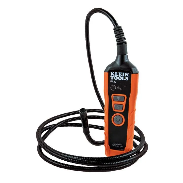 Klein Tools WiFi Borescope - Professional Grade Inspection Camera for HVAC and Electrical