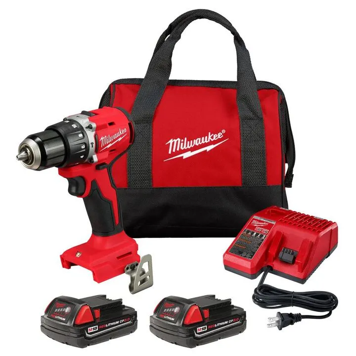 Milwaukee M18 Compact 1/2 in Hammer Drill/Driver Kit - Professional Performance Series