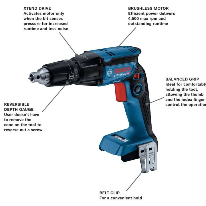Bosch 18V Brushless Screwgun (Bare Tool) - Professional Precision Series 6