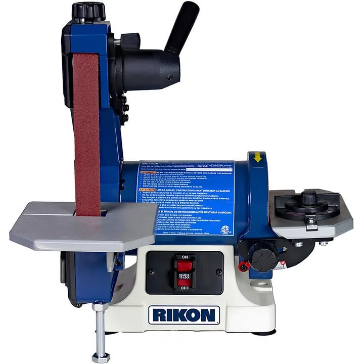RIKON 1 Inch x 30 Inch Belt / 5 Inch Disc Sander - Precision Benchtop Combo