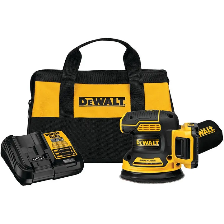 DEWALT 20V MAX XR 5-Inch Cordless Random Orbital Sander Kit (2.0Ah Battery Included)