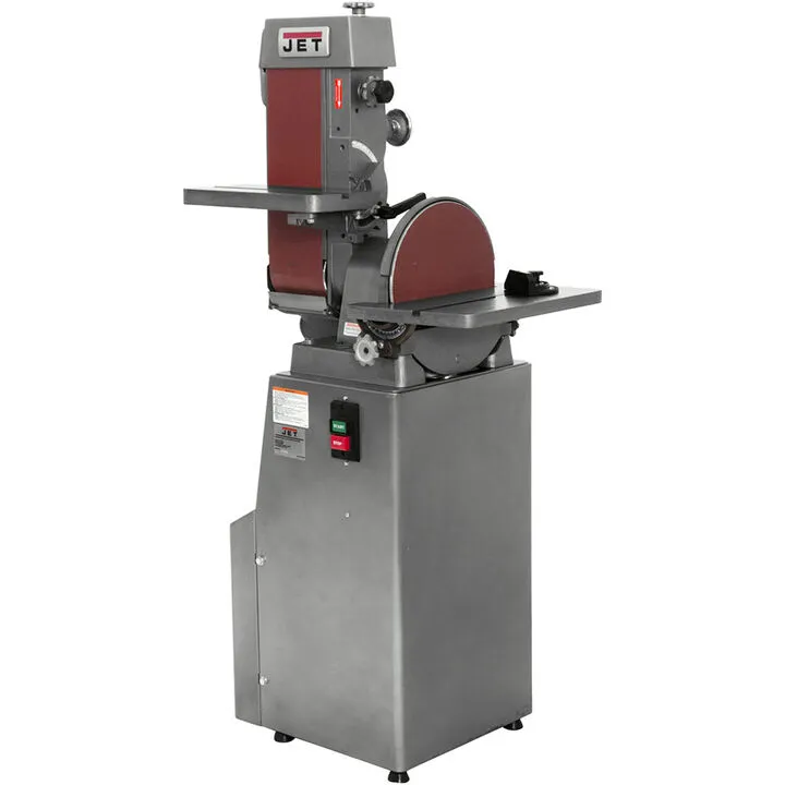 JET J-4202A 6x48 Industrial Belt & 12in Disc Finishing Machine, 230V 3PH