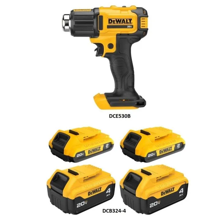 DEWALT 20V MAX Cordless Heat Gun & Battery Pack Bundle - High-Efficiency Portable Heating 1