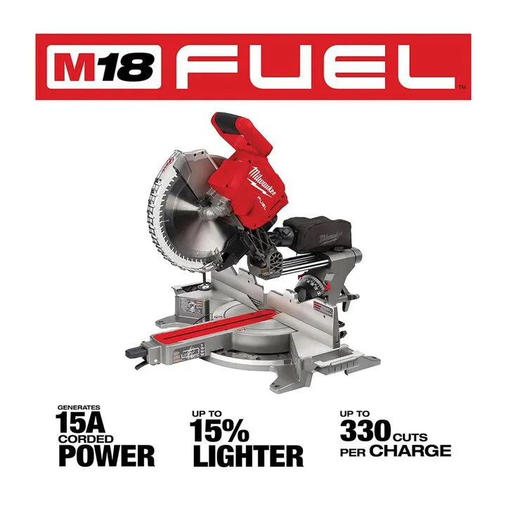 Milwaukee M18 FUEL 12-inch Dual Bevel Sliding Compound Miter Saw (Bare Tool) 2