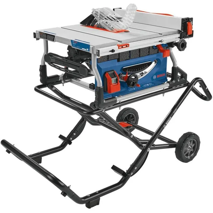 Bosch 10-Inch Jobsite Table Saw with Gravity-Rise Wheeled Stand