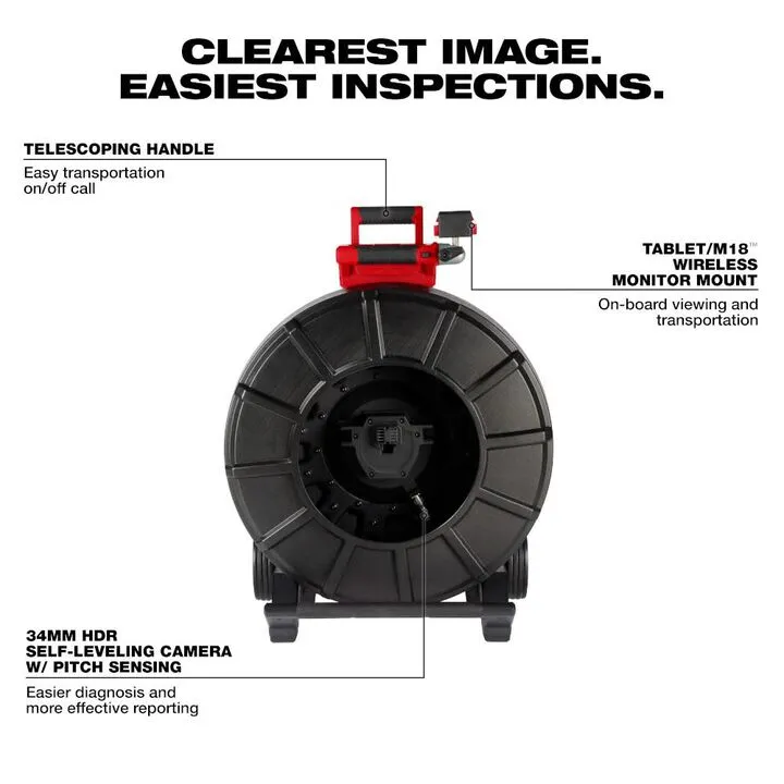 Milwaukee 325 Ft. Stiff Modular Pipeline Inspection Reel 2