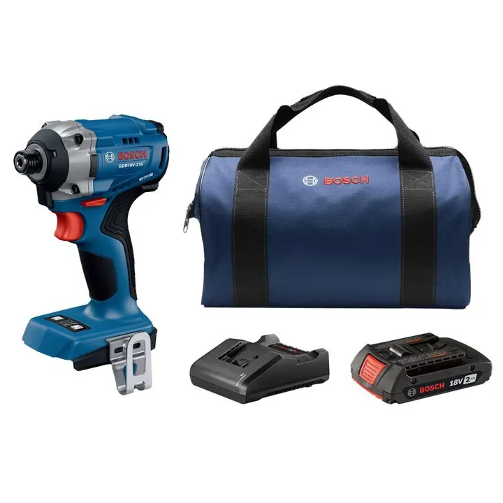 Bosch 18V 1/4 Inch Hex Cordless Impact Driver Kit - Professional Grade Performance