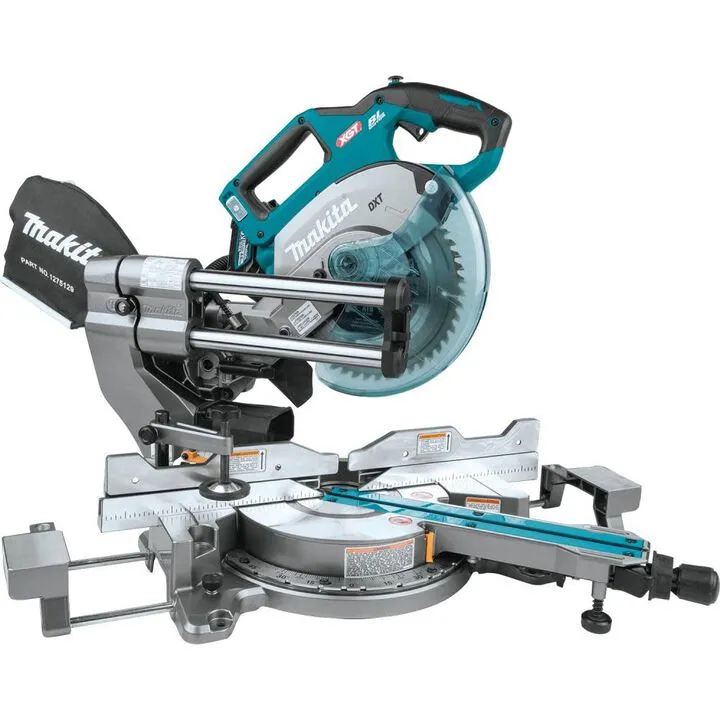 Makita 40V Max XGT Brushless 8-1/2 Inch Dual-Bevel Sliding Compound Miter Saw & Compact Stand Bundle 3